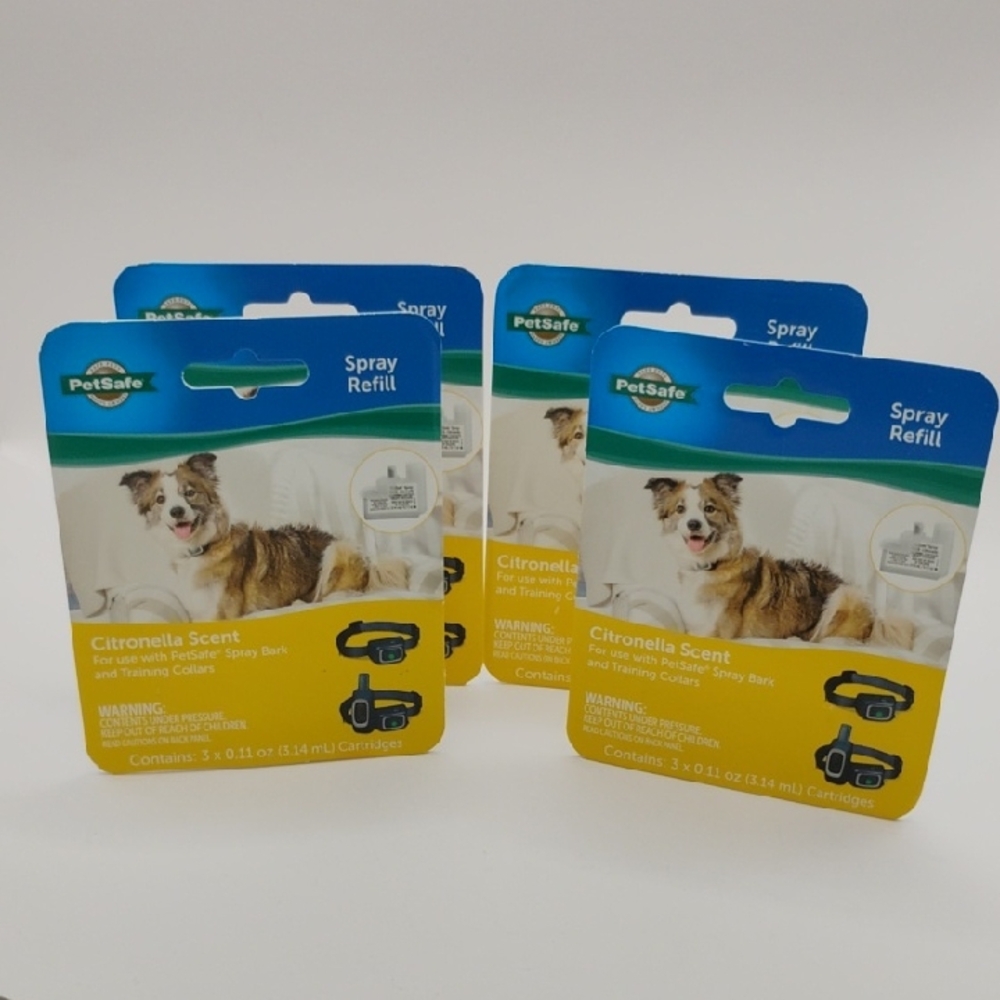 PetSafe Citronella Scent Spray Refill Lot Of 4 3-Packs Sealed